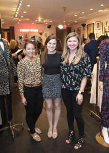 Kristin Wan and Brittany Evans of Veronica Beard with Hendrika Diehl of Highland Park Village