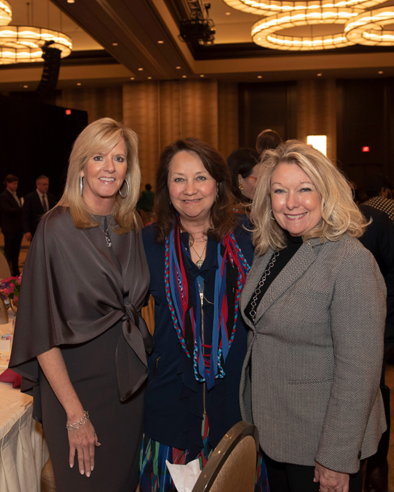 Amy Crafton, Texas First Lady Cecilia Abbott (ProtectHER Award Recipient), and Hon. Jeanne Phillips