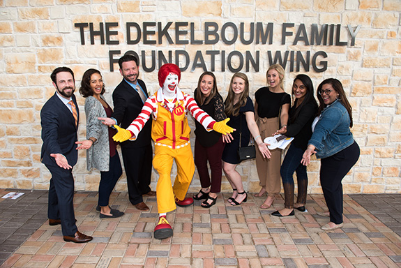 RMHD Young Friends – David Lisch, Katherine Bahcall, Dennis Moore, Ronald McDonald, Kathlyn McGuill, Caroline Overman, Madelyn Irwin, Chanel Patel, and Zahra Ali