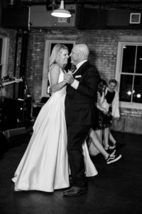 Wedding photos capture a slow dance and a funny family photo. (By Jessica Ross). 