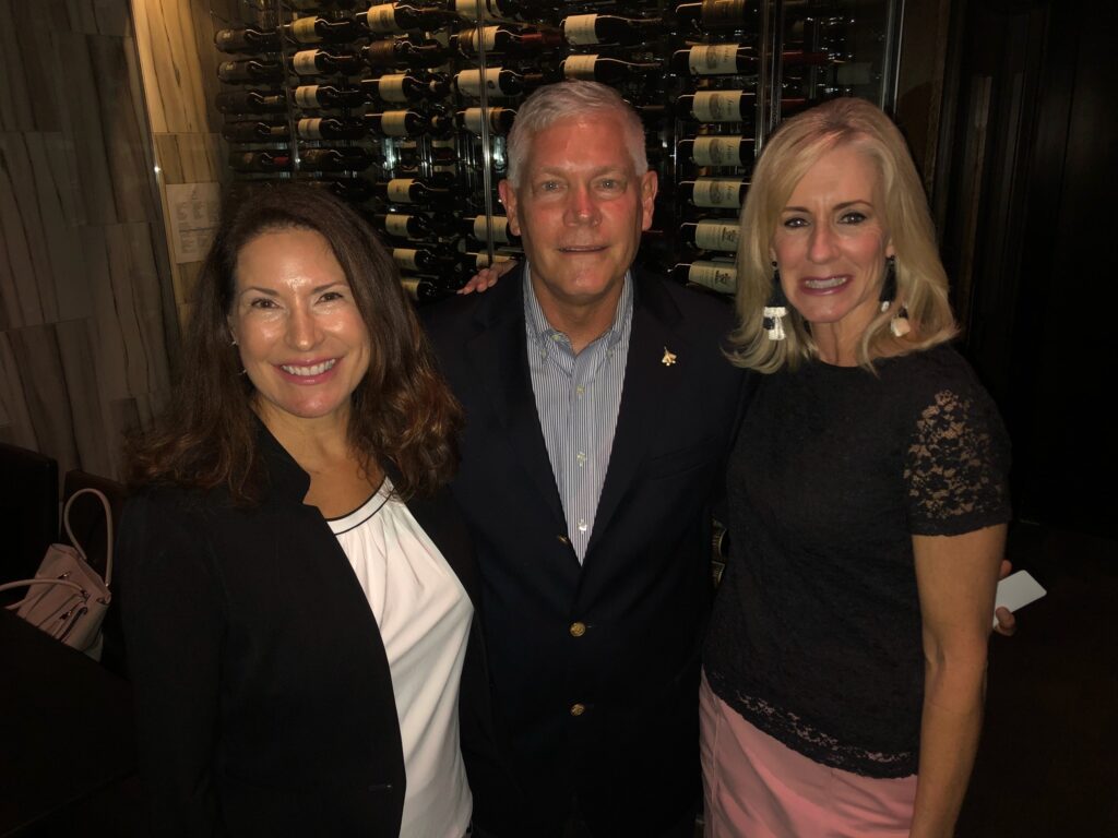 Denise Lyman and Baker introduced then U.S. Congressman Pete Sessions in 2018. (