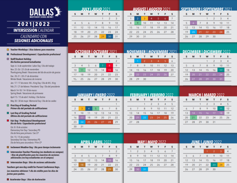 Get Ready to Plan Next Year Dallas ISD Calendars Are Out People
