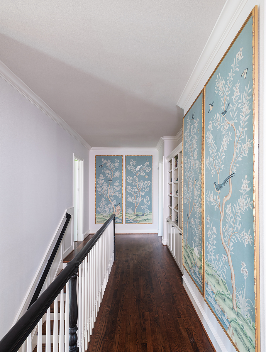 Oscar Bravo Home: Framing Wallpaper To Use As Oversized Art