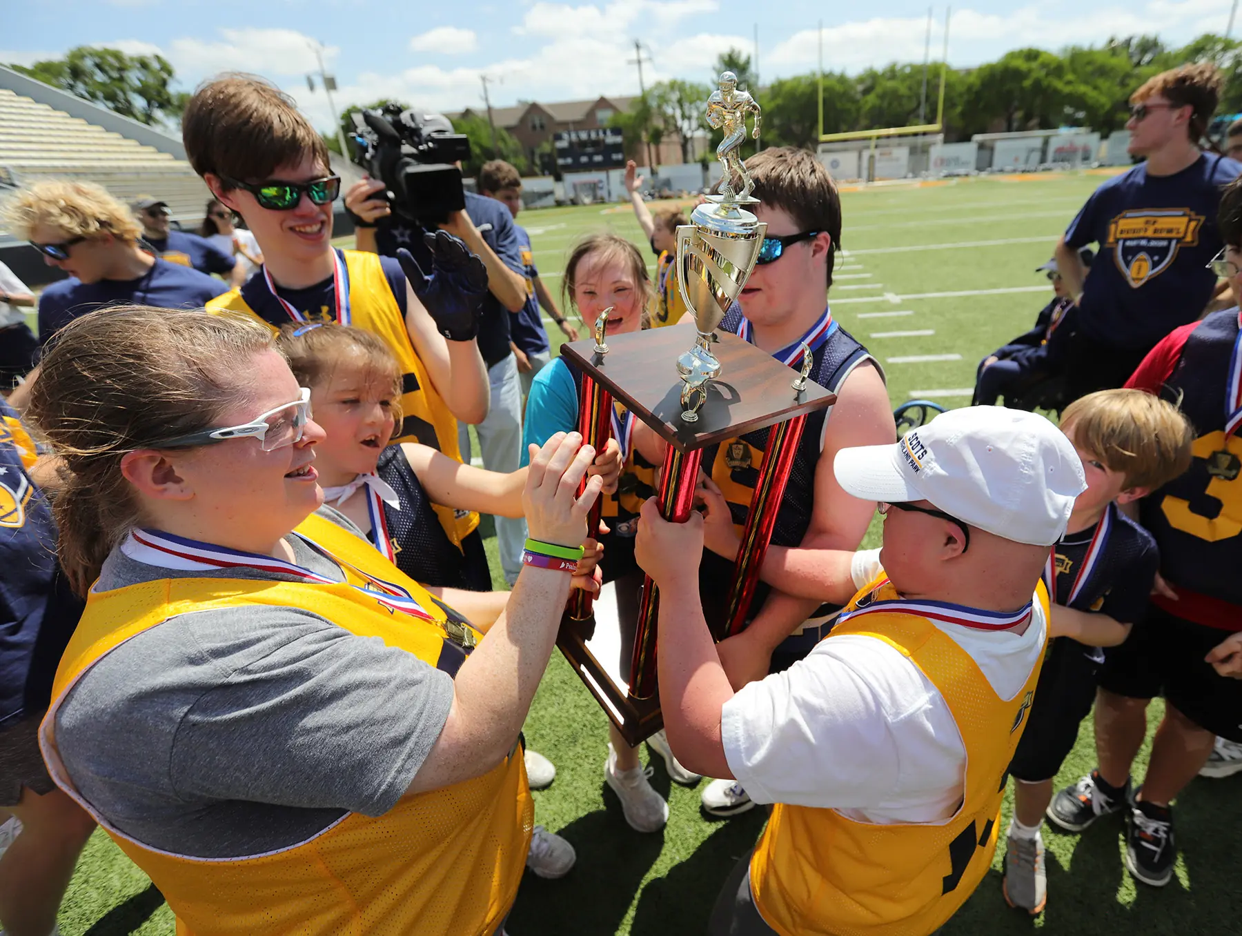 Special Athletes Shine at Buddy Bowl